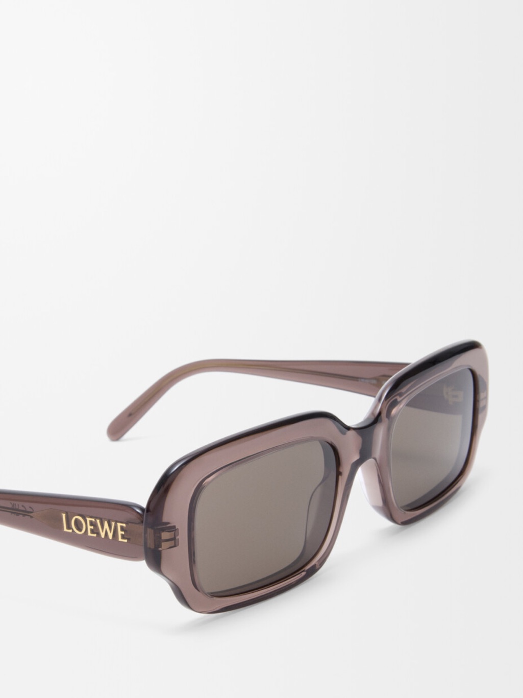 Loewe Translucent Brown Square Sunglasses